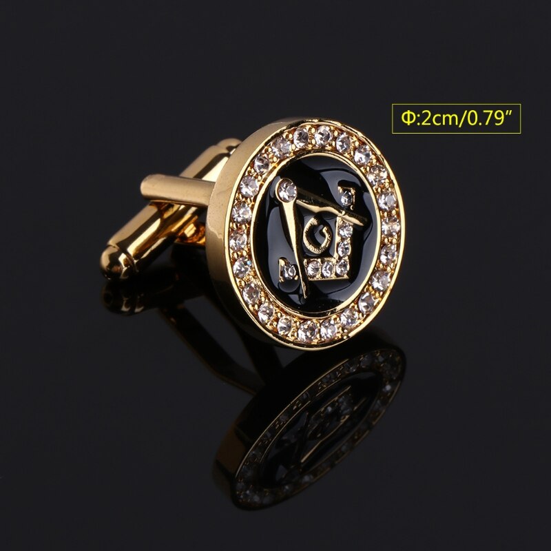 Men Cufflinks High End Luxury Rhinestone Charm Suit For Wedding Business