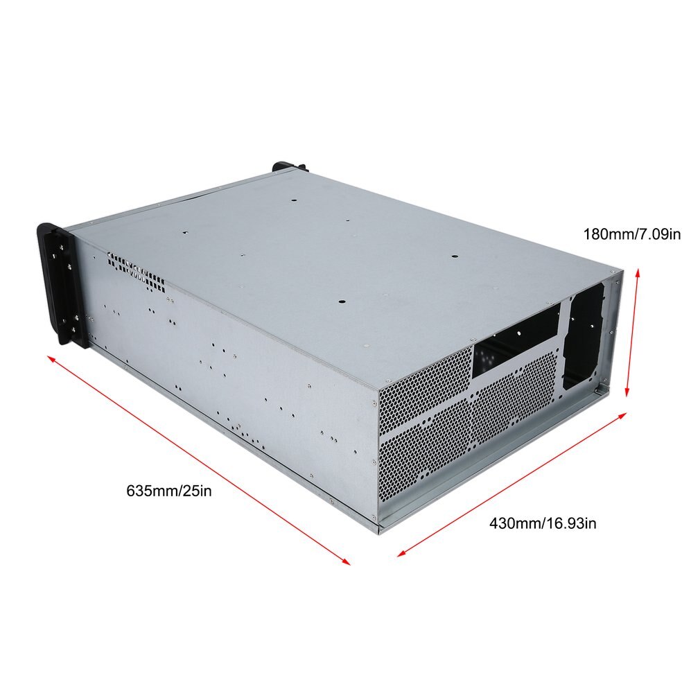 Riser Mining ETH/ETC/ZEC/XMR 4U Mine Mining Machine Chassis 6/8 Graphics Server Chassis Single Power Supply