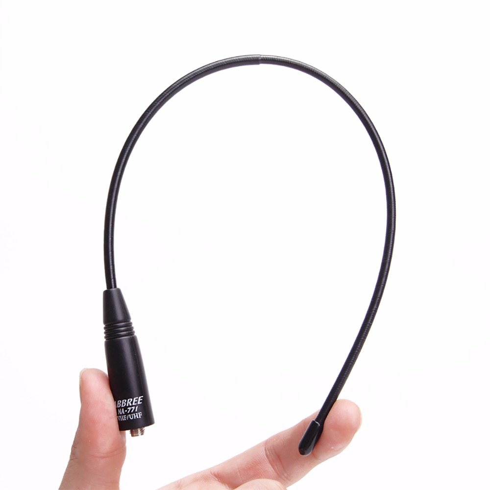 Abbree NA-771 Dual Band Walkie Talkie Antenne Vhf/Uhf Sma-Vrouwelijke Na 771 Voor Handheld Radio Baofeng UV-5R UV-82 BF-888S Ham Radio