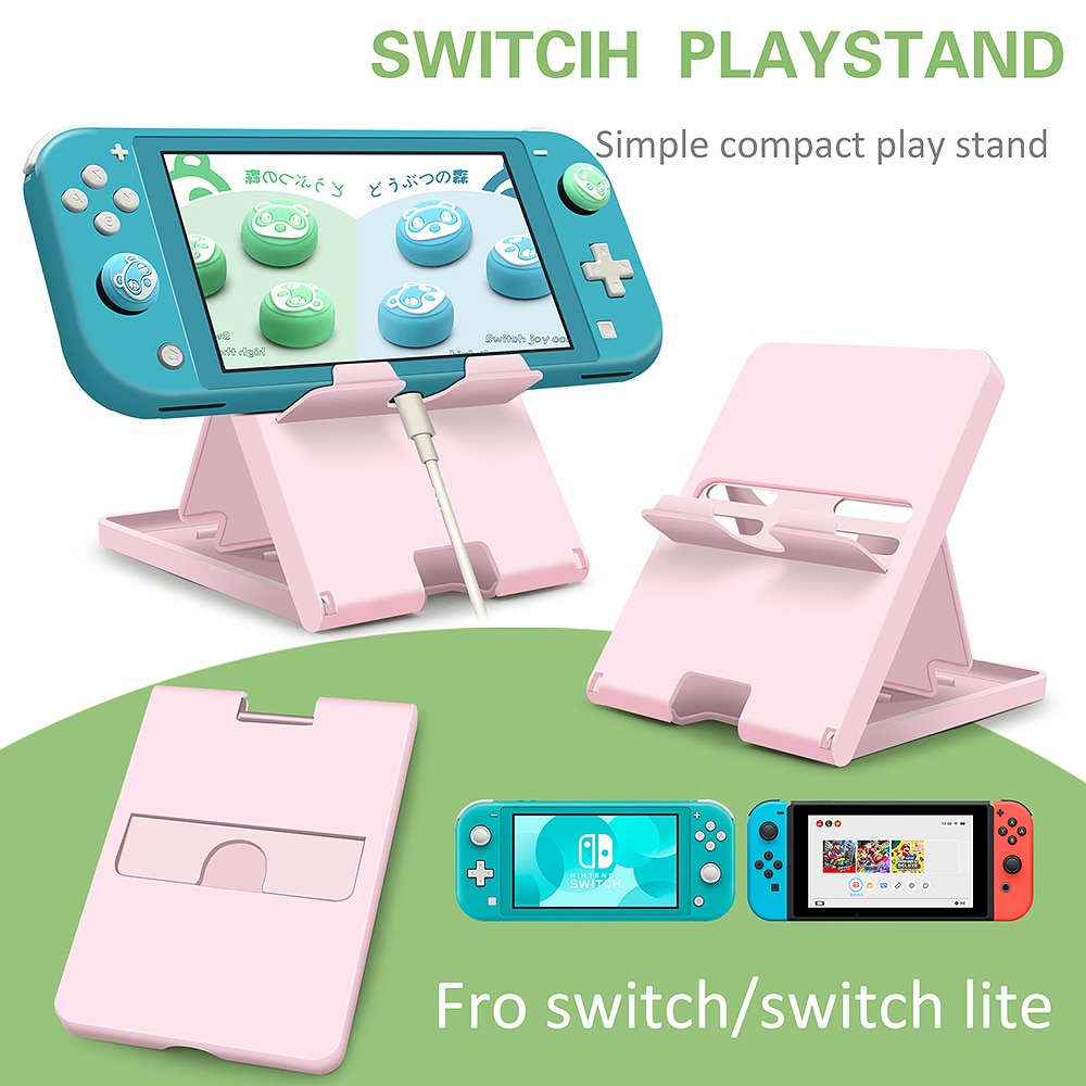 Portable Nintendo Switch consola de juegos soporte para Nintendo Switch teléfono Pad púrpura soporte NS accesorios de viaje ajustables