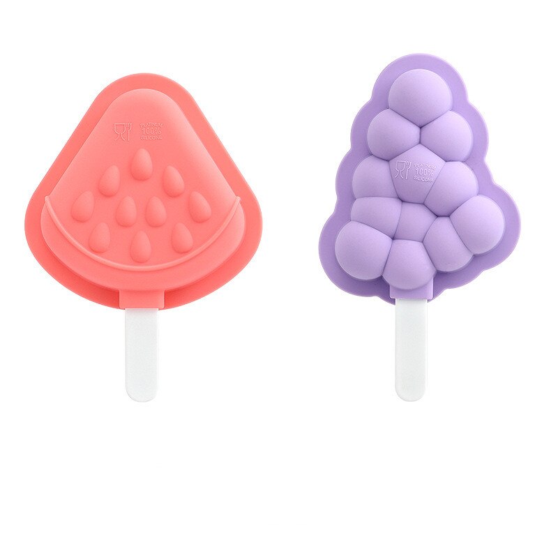 Silicone Ice Cream Mold with Lid Healthy 3D Reusable Summer DIY Homemade Popsicle Chocolate Tray Baking Tool Kitchen Accessories