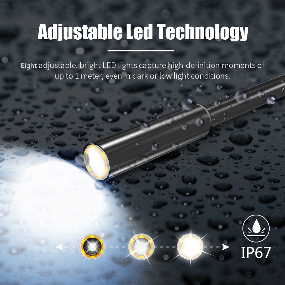 3M/5M/10M 2 Million Handheld Endoscope Inskam129 4.3 Inch LCD Screen 2MP 1080P Industrial Endoscopes with 8 LEDs