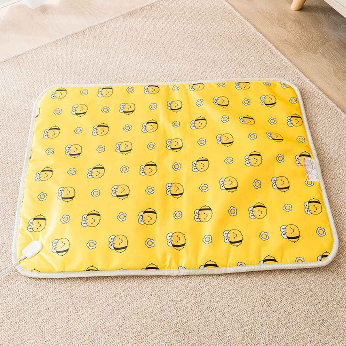 40x45/60cm Electric Heating Pad Blanket Pet Mat Bed Cat Dog Winter Warmer Pad Home Office Chair Heated Mat 220V Random Patterns