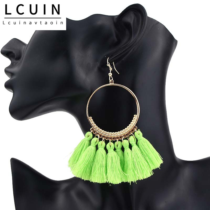 Earrings For Women Luxury Round Ball Earrings Wedding Charm Long Earringjewelry Bohemia