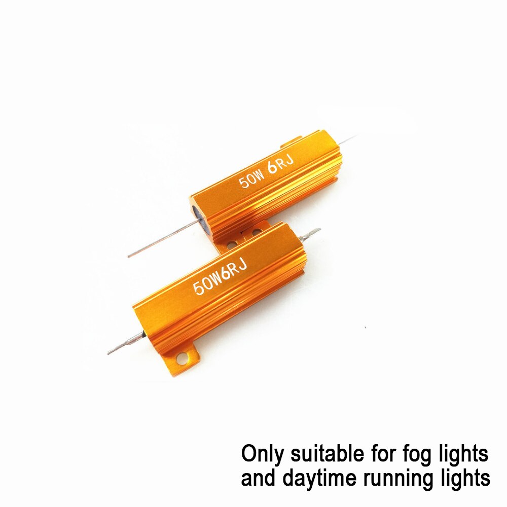 12V LED Warning Light Canceller load resistance decode Car Daytime running Light Fix Error Canbus Load Resistor H8 H11 9005 9006