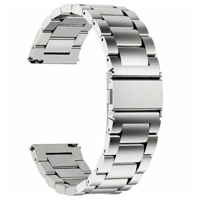 18mm 20mm 22mm urrem i rustfrit stål, hurtigudløser, kompatibel med smartwatch og traditionelt ur.: Xs / Sølv