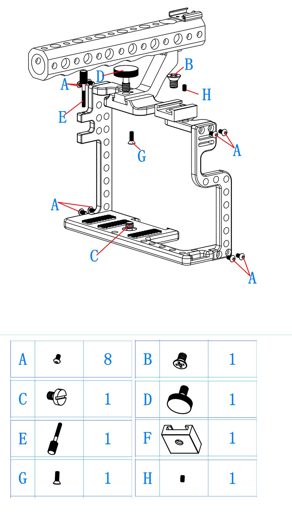 Support de caméra SLR en Aluminium, poignée pour Panasonic Lumix GH4 /GH5 support d&#39;objectif montage système sans miroir