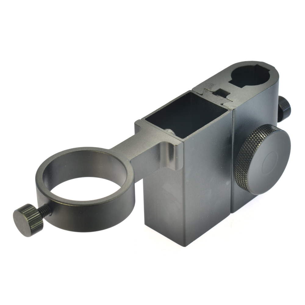 HAYEAR Microscoop Arm Beugel 40mm Grote Verstelbare Stereo Digitale Microscoop Lens Tafel Stand Dual Ring Houder voor Industrie Lab