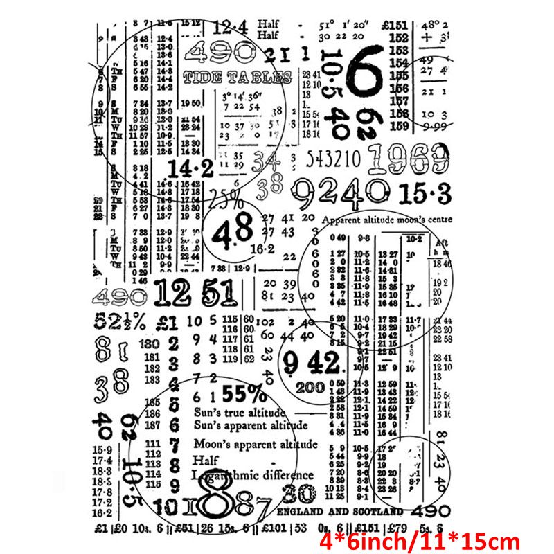 Clear Stamps Adorable Alpaca Penguin Cat Wolf Bird Complex Word Code Flower Tea DIY Scrapbooking Craft Cards: 6