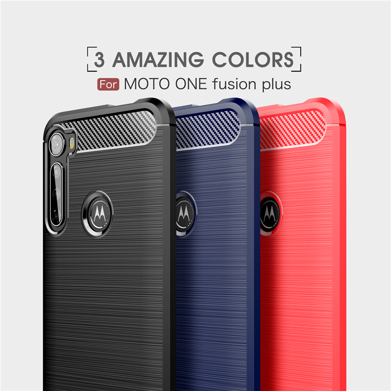 Funda para Motorola Moto One Fusion Plus, funda de silicona para Moto One Fusion Plus