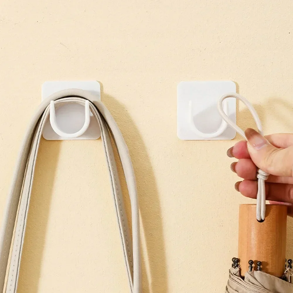 20/1 Stuks Sterke Gordijnroede Beugel Houders Zelfklevende Verstelbare Muur Gordijnroede Vaste Opknoping Rack Badkamer Accessoires