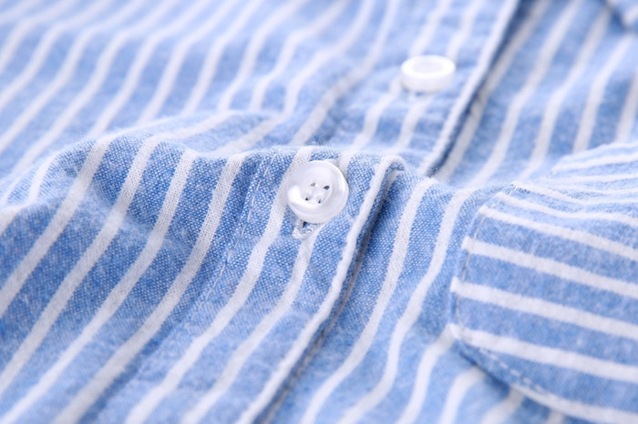 automne femmes hauts et chemisiers à manches longues rayé Blouse chemise femmes chemises décontractées femme collège Style