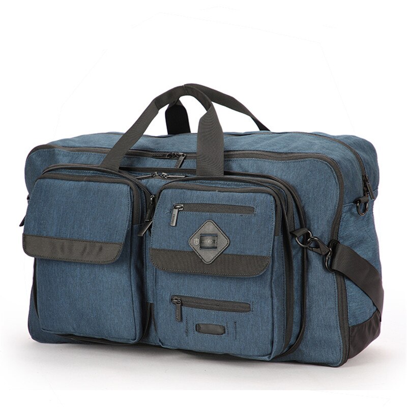Multifunction sacos de viagem dos homens grande capacidade à prova dwaterproof água duffle saco masculino esporte ao ar livre ginásio bolsa ombro moda bagagem bolsa: Navy