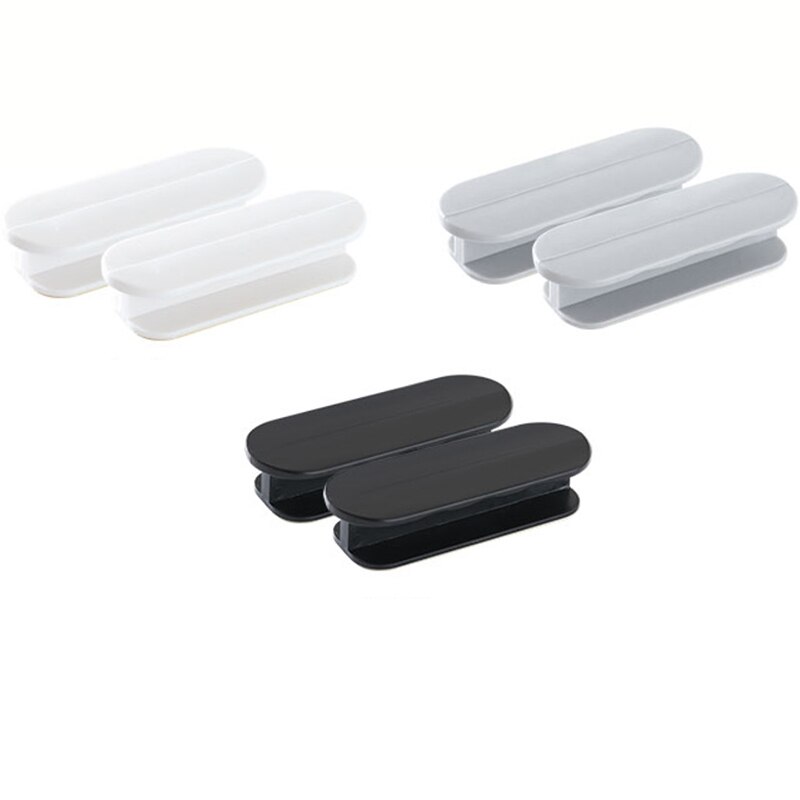 2Pcs Abs Plastic Deur En Raam Handgrepen Kast Lade Gereedschap Zelfklevende Multifunctionele Extra Handgreep Voor Thuis Improveme
