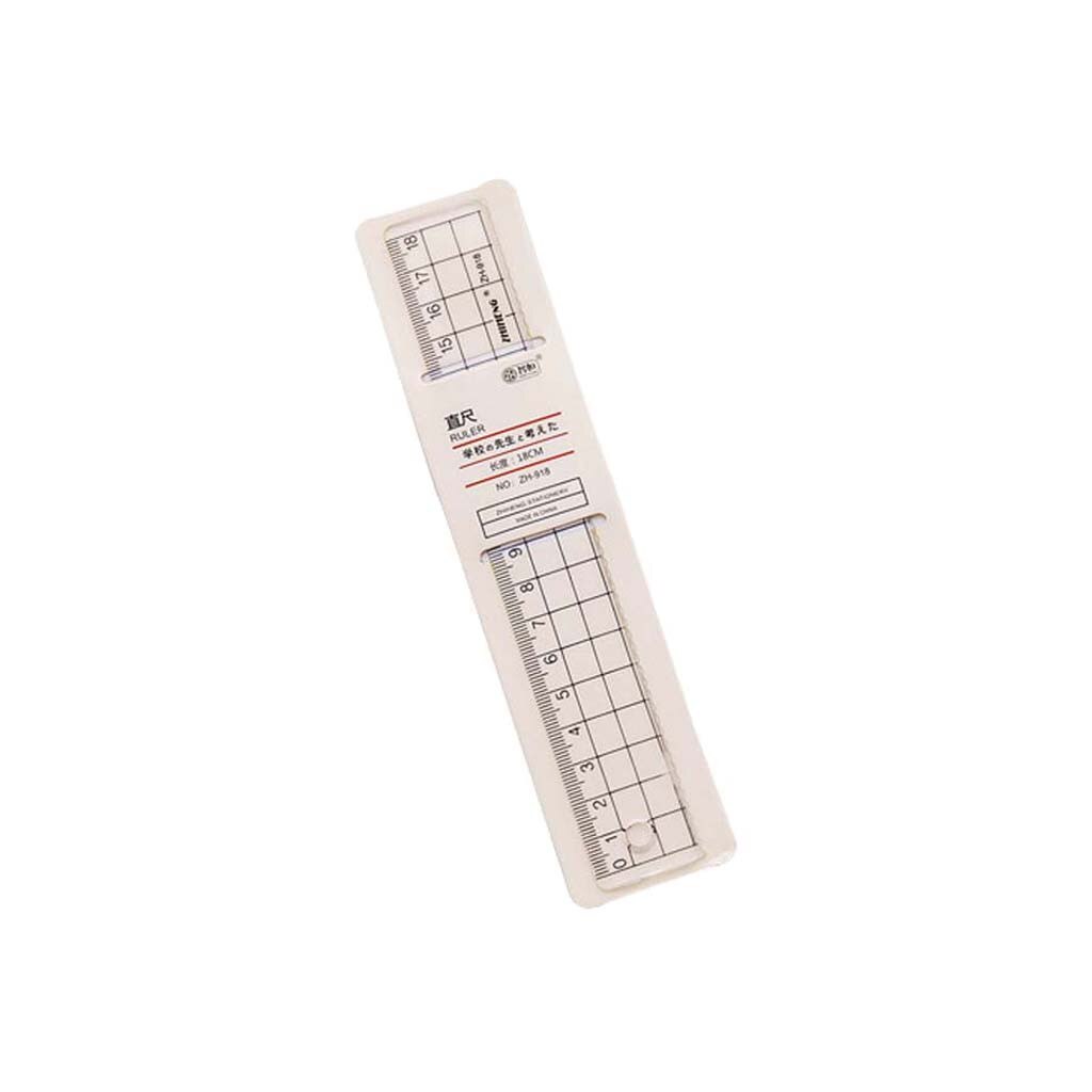 School Stationery Measuring Tool For Students Learning With Scale Ruler Stationery Drawing School Supplies Rulers Tool: B