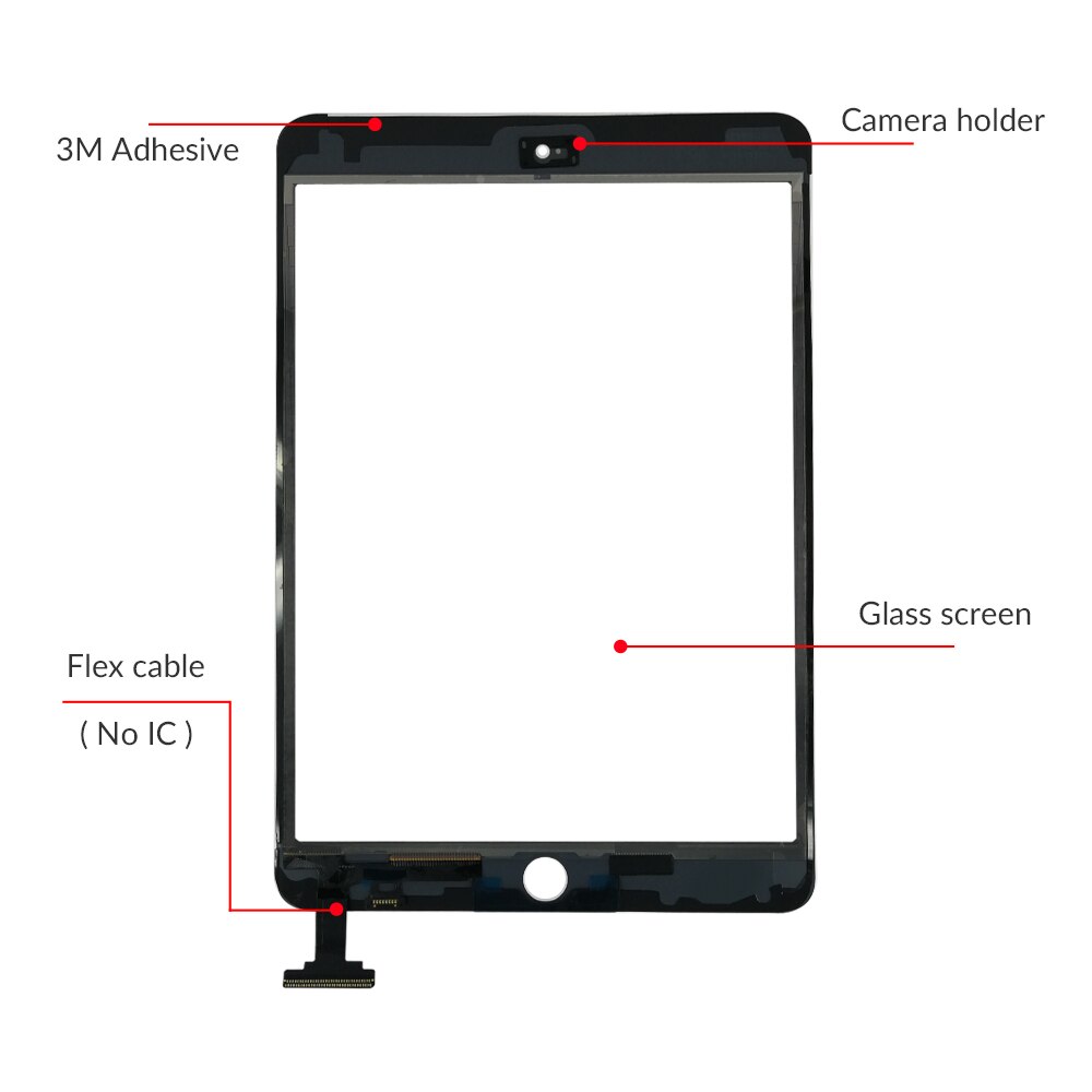 AAA Touch Screen For ipad mini 1 2 Touch Glass Screen Digitizer For iPad mini1 mini2 A1432 A1454 A1455 A1489
