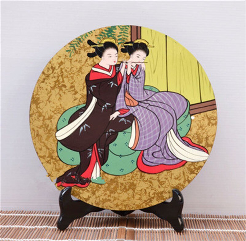 Decoração japonesa original de um único e tradicional, artesanato japonês, sala, verniz de pintura, utensílios para sushi, restaurante