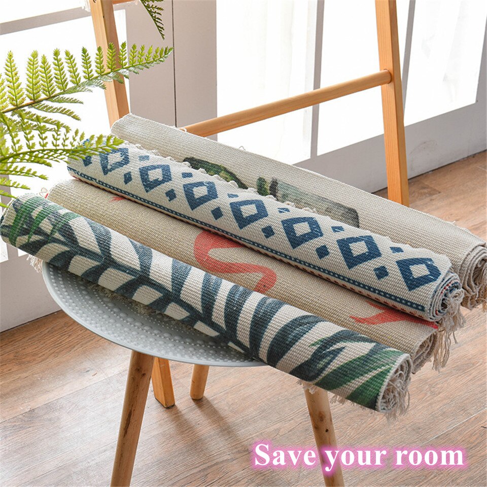 Kvast strikket tyrkisk tæppe til stuen kilim bomuldstæppe rektangel område tæppe håndlavede tæpper bohemia mandala flora