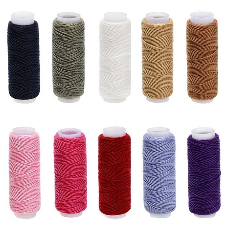 10/16/24 Colors 100% Polyester Yarn Sewing Thread Roll Machine Hand Embroidery 55 Yard Each Spool Durable For Home Sewing Kit: 214