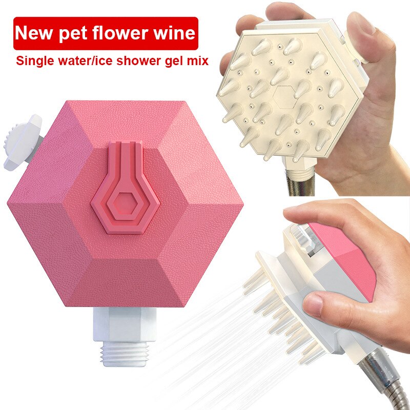 Hond Borstel Kat Grooming Kam Cleaning Tool Haar Remover Borstel Huisdieren Benodigdheden Voor Katten Borstel Douche Ontharing Kam voor Honden: pink