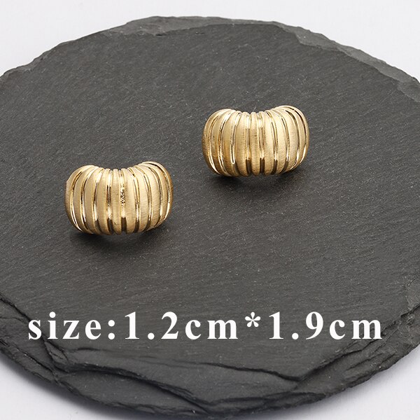 GUFEATHER M704,jewelry accessories,18k gold plated,0.3 microns,925 silver needle,jewelry making,handmade,diy earrings,3pairs/lot: M70415