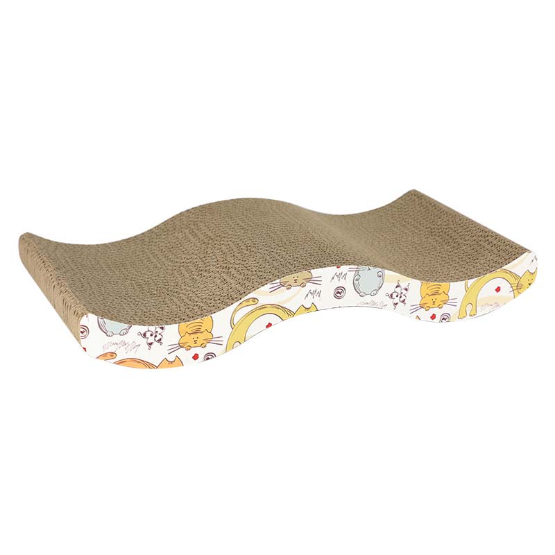 Scratcher Lounge Handgemaakte Katten Kitten Scratcher Krabpaal Interactieve Gegolfd Papier Speelgoed Voor Pet Cat Training