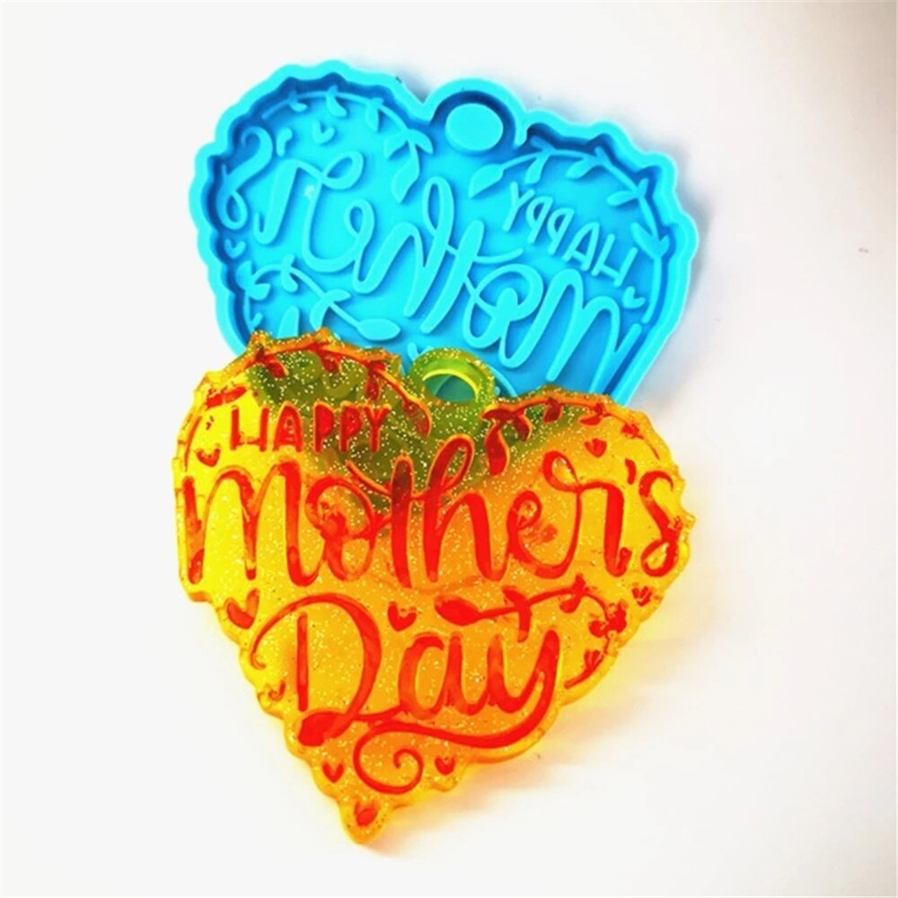 Moule En Silicone 3D En Forme De Cœur, Résine époxy, Porte-clés, Pendentifs, Savon, Bougies, Accessoires Pour La Fabrication De Bijoux, DIY