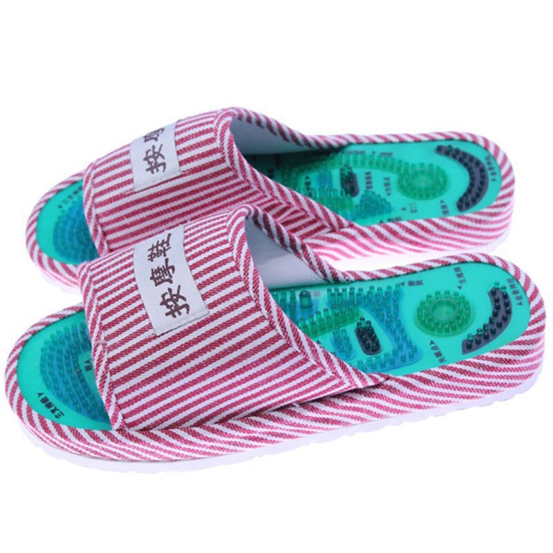 Massage Slippers Gestreepte Reflexologie Acupunctuur Sandalen Voet Acupunt Schoenen Voor Vrouwen Mannen ASD88