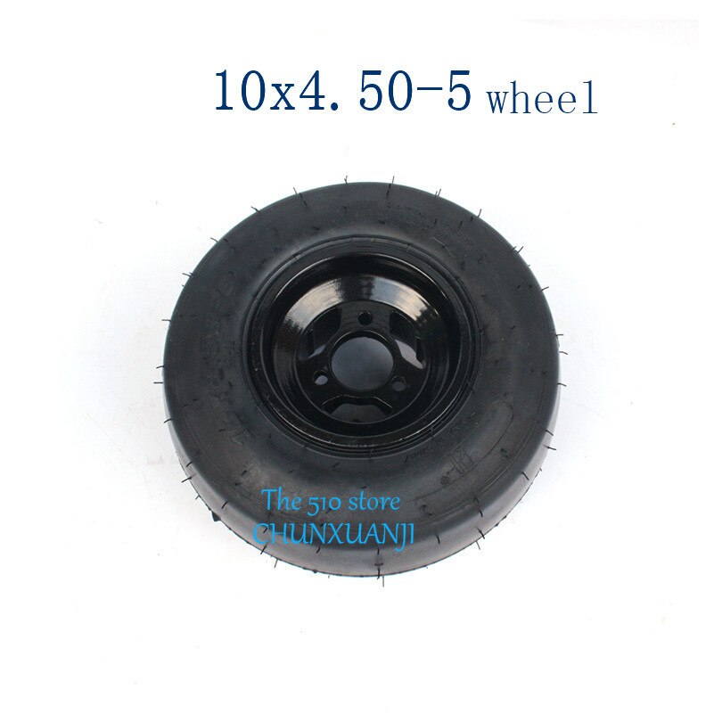 5 Inch Trike Drift Fietsen Go Kart Atv Utv Buggy Voorwiel 10x4.50-5 Vacuüm Band Tubeless Band Aluminium Wielnaaf Velg Kits