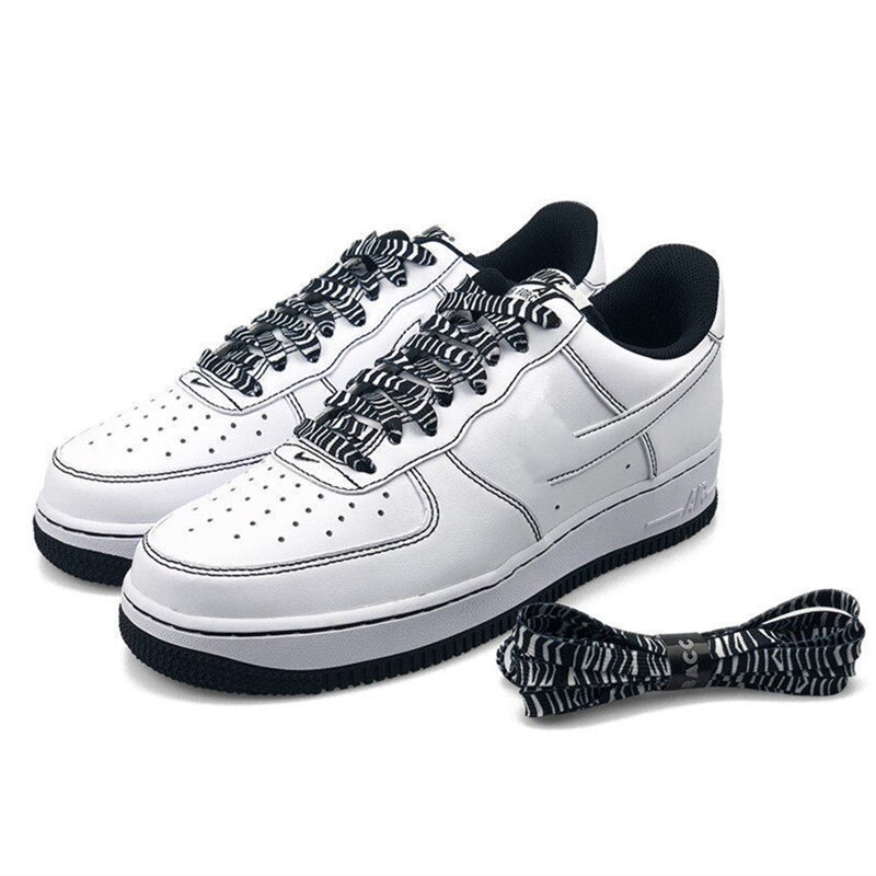 Individual Classic Animal Pattern Shoelaces Women Men Zebra Leopard Pattern High-top Canvas Sneakers Shoelaces: Zebra / 160cm