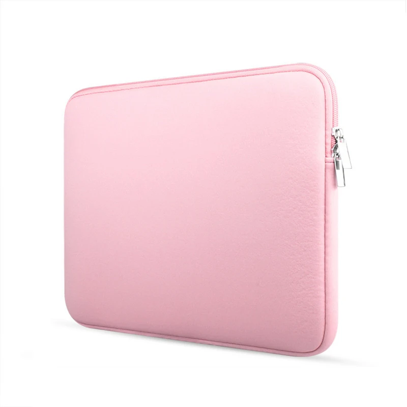 11-15.6 inches Soft Laptop Bag Sleeve For HP Macbook Air Pro Notebook Computer Case Cover Laptop Accessories Laptop sleeve cute: 15.6-inch / Pink
