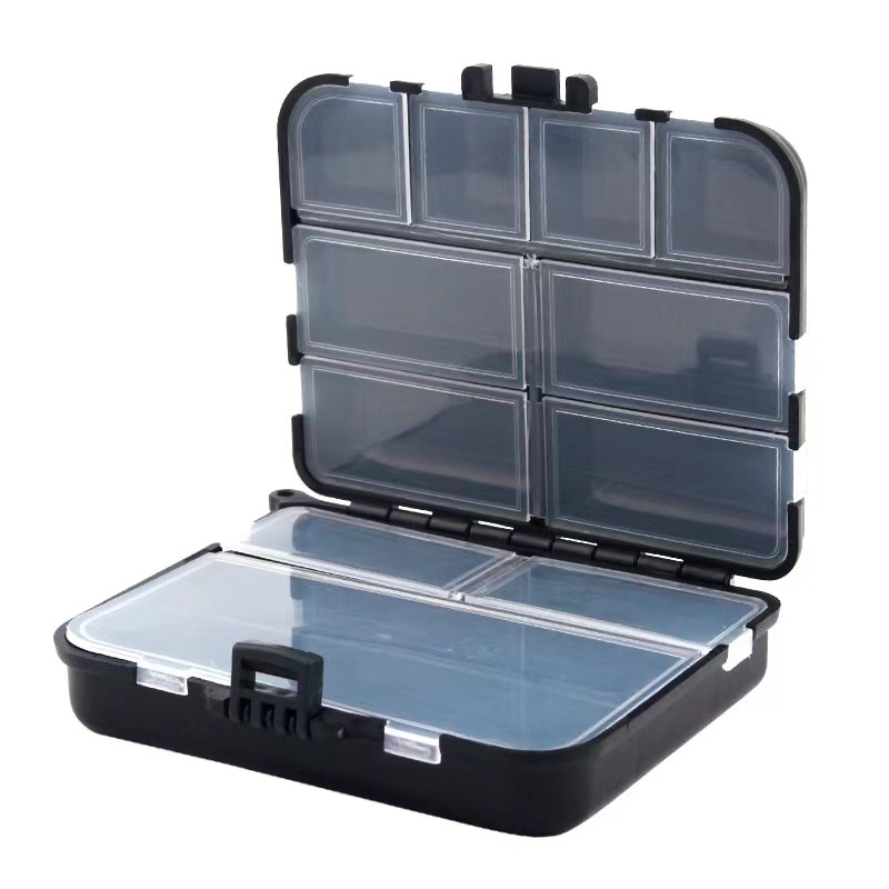 Caixas de armazenamento para isca de pesca, equipamentos de pesca, portátil, dupla face, isca, gancho organizador, mini utilitários iscas