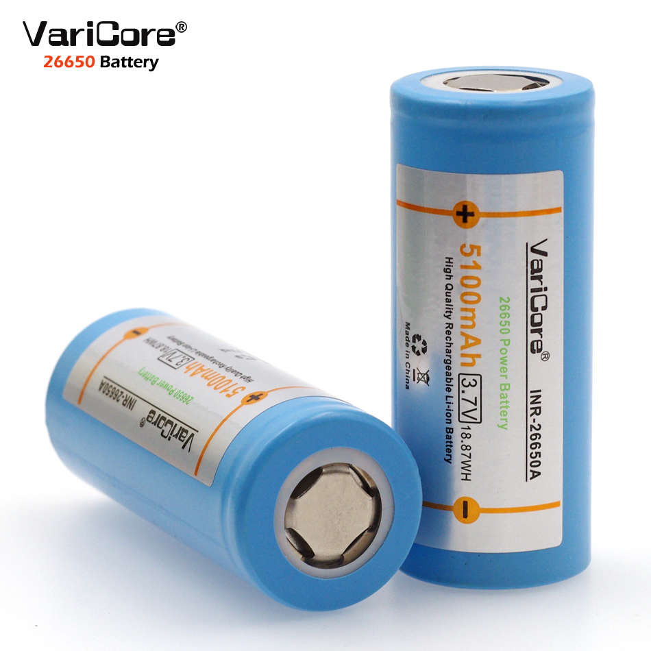 Hot VariCore Original 26650-55A 5100mAh 20A 3.6V 26650 Li-ion 3.7v Akumulator do latarki