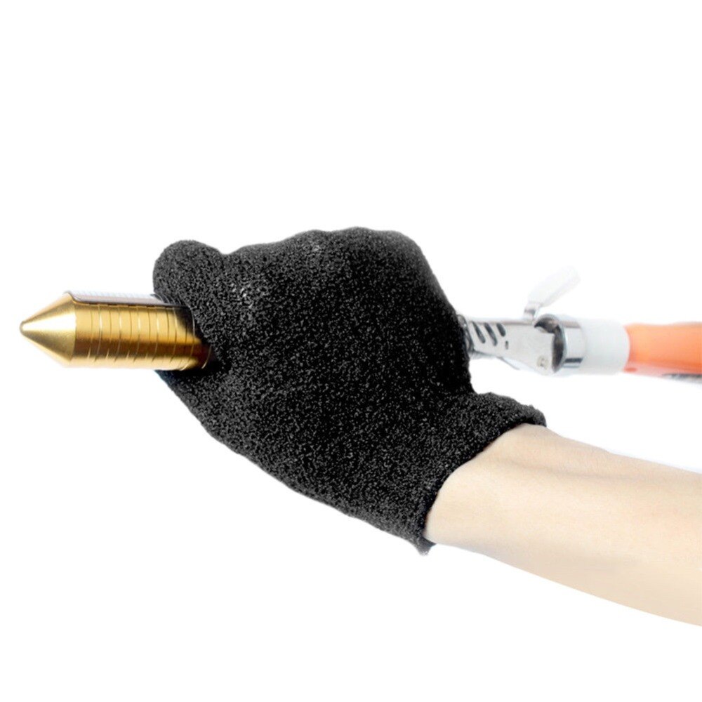 1 Paar Zwarte Anti Hitte Beschermende Handschoen Hair Styling Stijltang Krultang Hittebestendige Handschoenen Voor Kapsalon