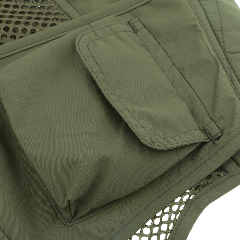 Multi-pockets Fishing Vests Men's Mesh Photography Fishing Hiking Travel Outdoor Quick Dry Vest Breathable Waistcoat Jackets