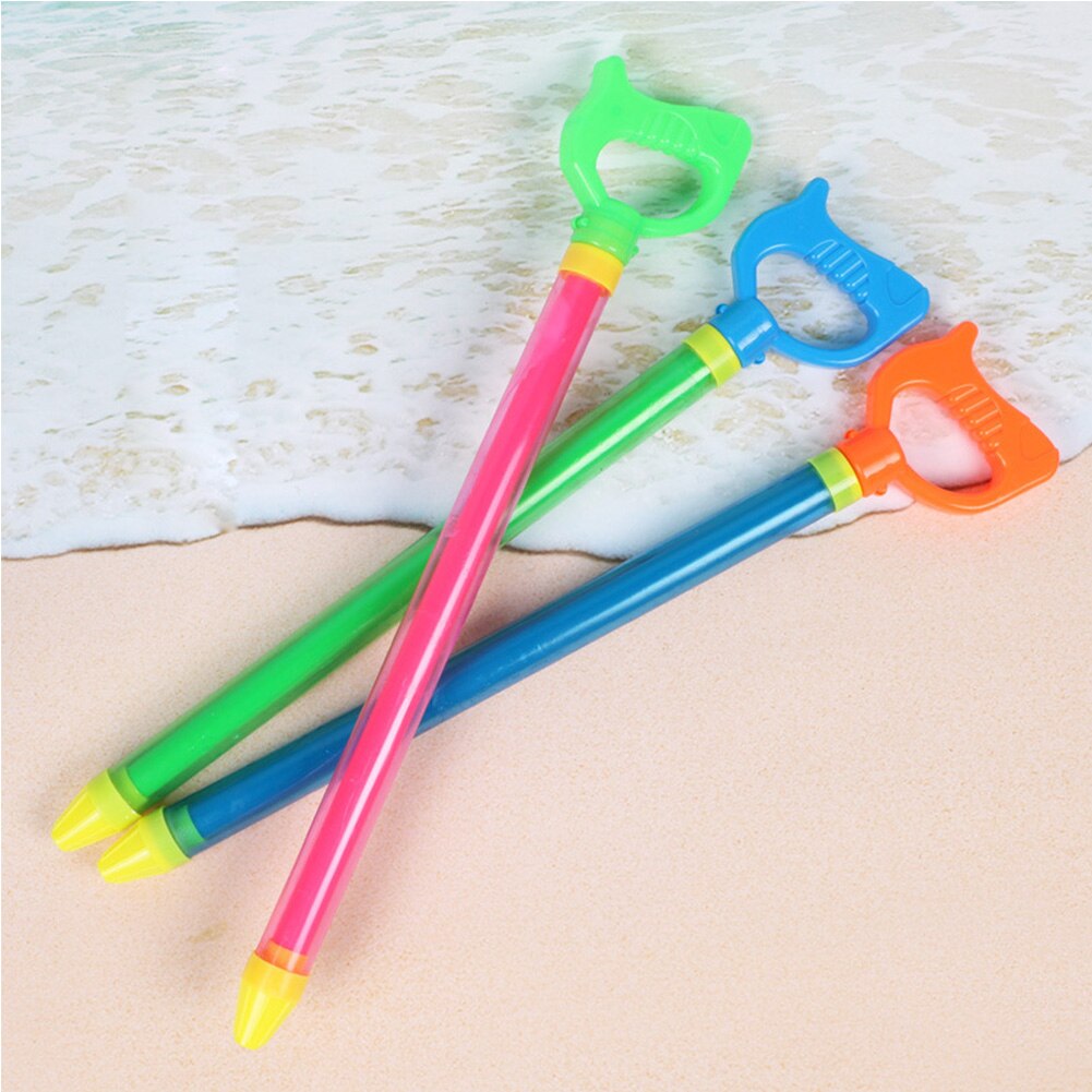 3 stuks/set rekbare zomer willekeurige kleur interactief kinderspeelgoed driftspeelgoed duurzame squirt soakers enkele pijp waterblaster