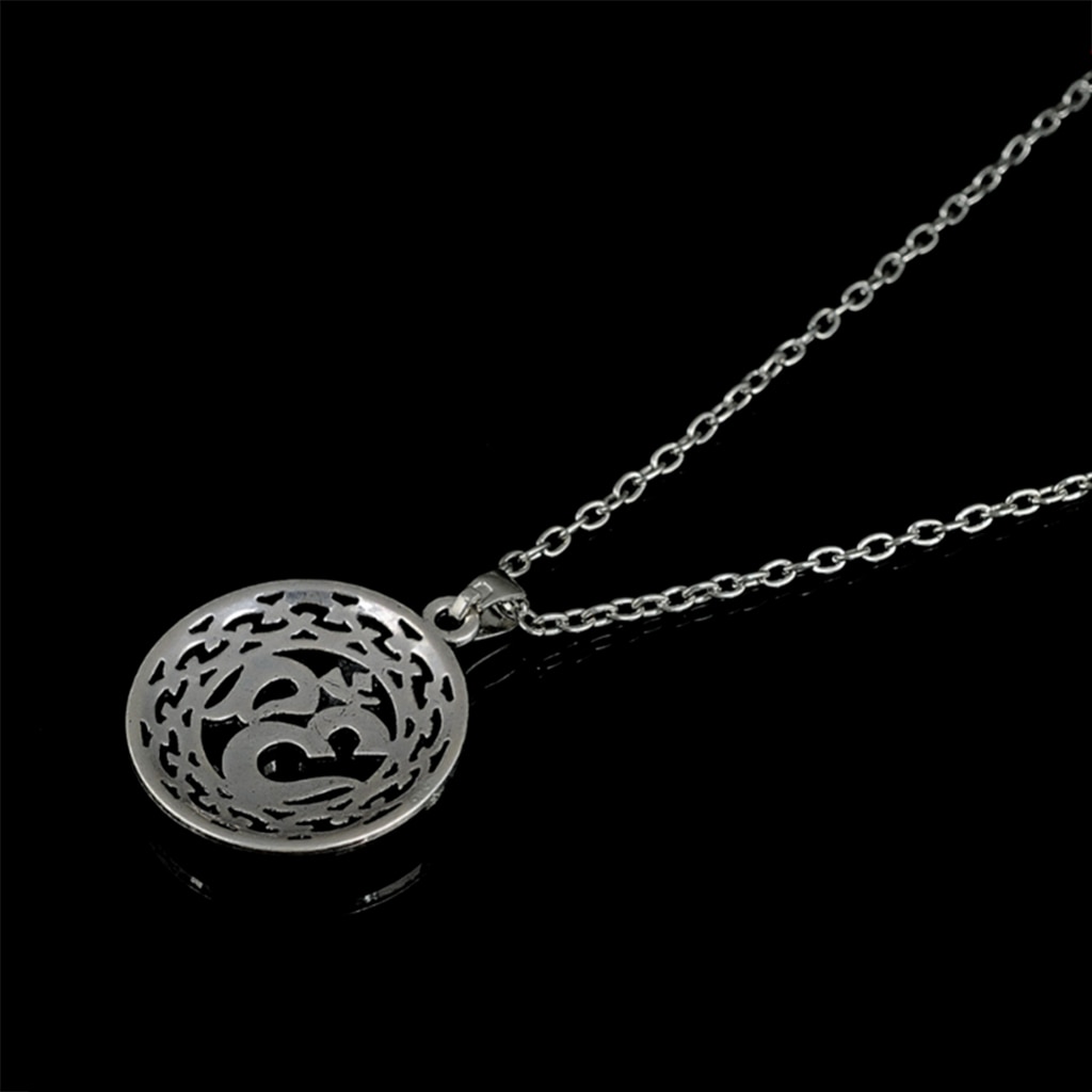 India Ethnic Om Aum Symbol Pendant Hindu Yoga Chain Necklace Lucky Charms Jewelry