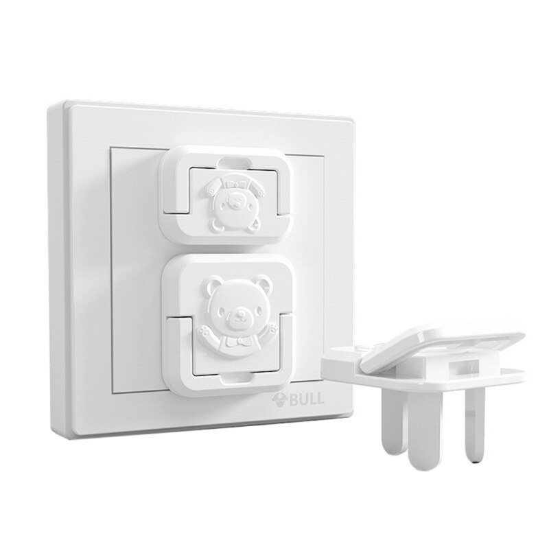 Boy Girl Plastic Safety Lock Protection Socket Revolving Cover Round Children Anti-electric Protection Socket: L
