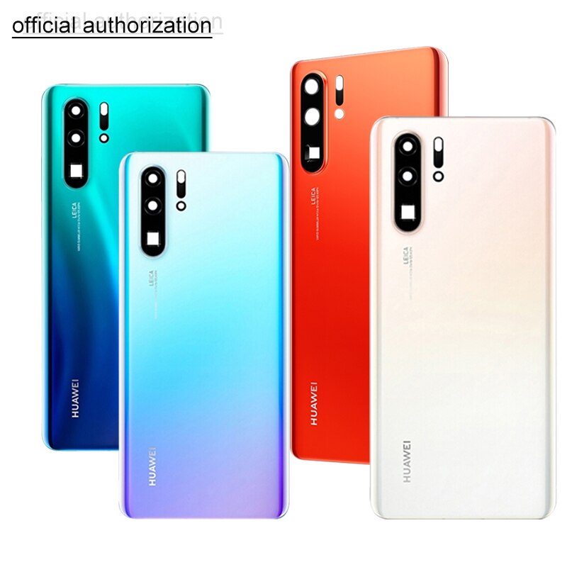 Capa de bateria original para huawei p30 pro vidro volta habitação peças reparo substituição aplicar para huawei p30pro capa traseira