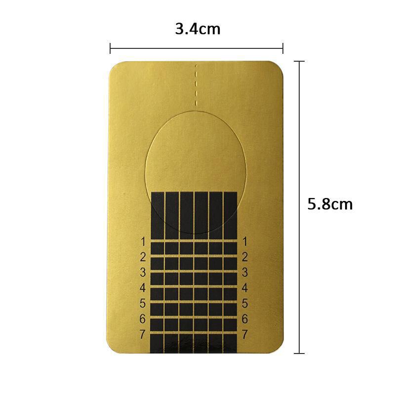 Molde de uñas 3D para manicura francesa, forma rectangular, pegatina de extensión de Gel para uñas, forma de rizo para guía Pololish