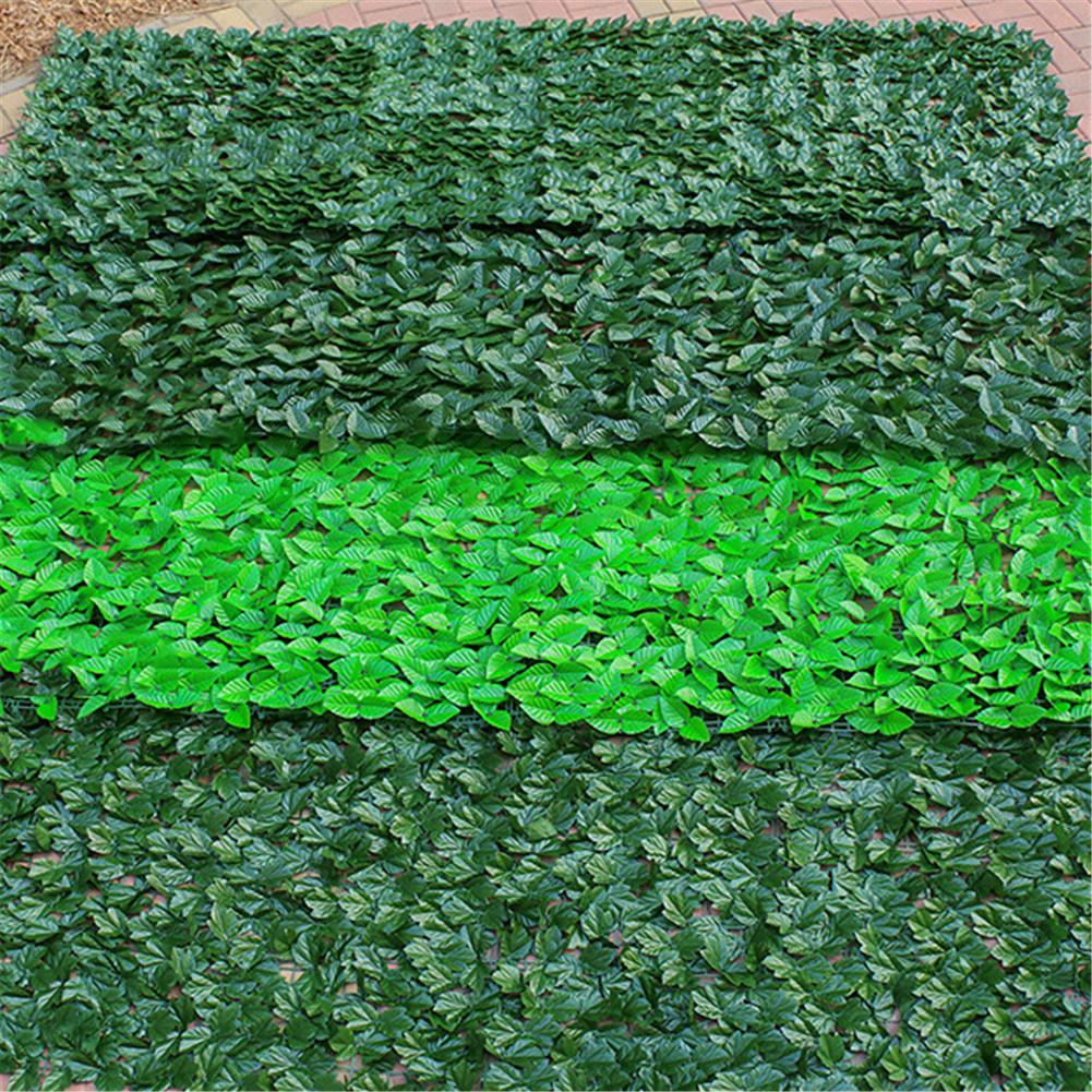 50 x 100cm konstgjorda löv staket insynsskydd paneler topiary häck växt uv skydd sekretess skärm trädgård staket bakgård heminredning