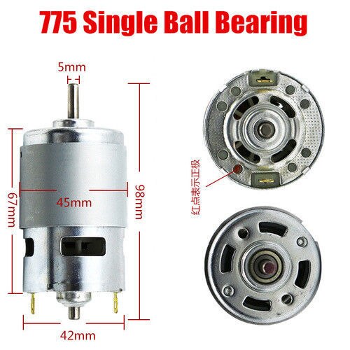 Ball Bearing 775 795 895 Gear Motor 3000-12000 RPM Motor Brush DC 12V Motors Rs 775 Lawn Mower Motor Electric PowerTool