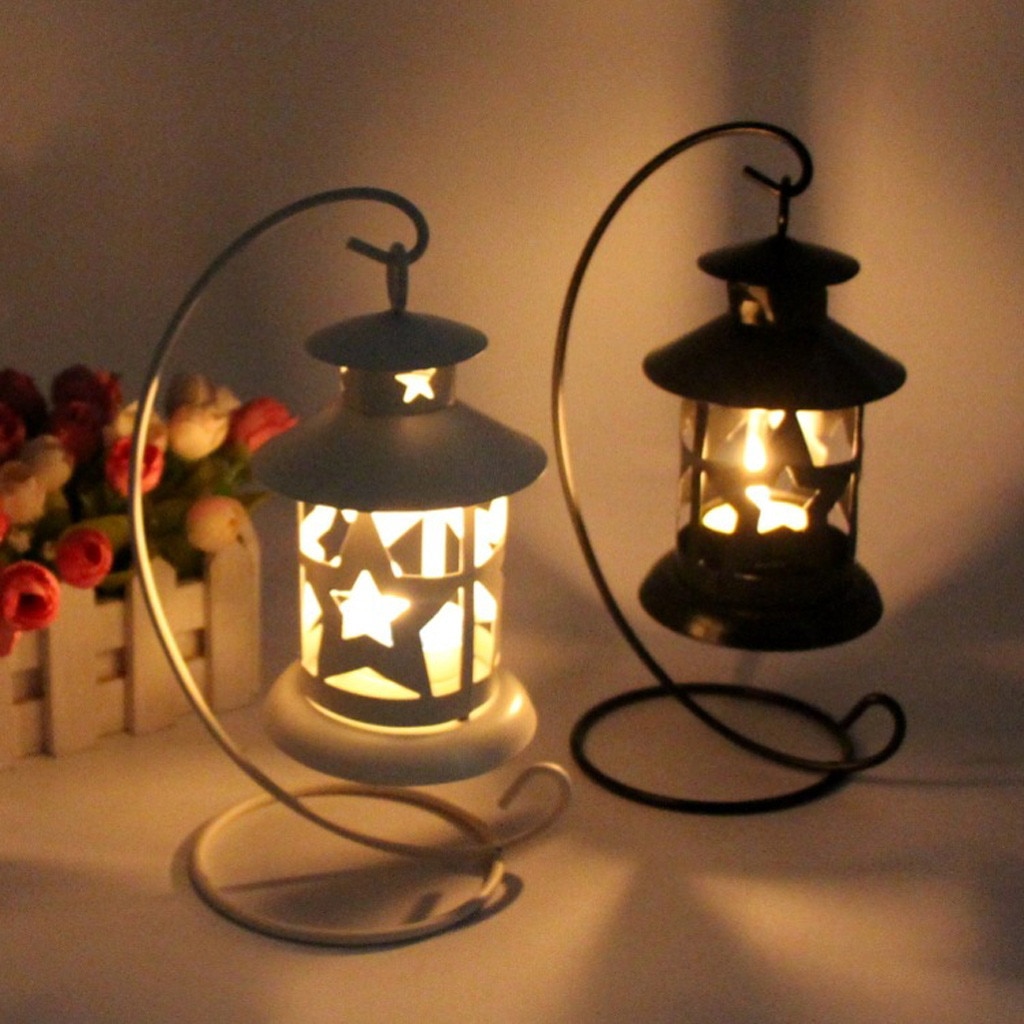 Bougeoir suspendu européen rétro décoratif marocain lanterne photophore suspendu lanterne Vintage chandeliers