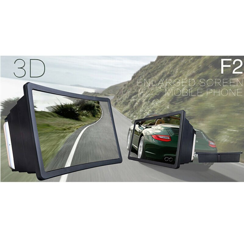 Schermo Del Telefono Mobile Lente di Ingrandimento 3D Allargata Amplificatore Lente di Ingrandimento Dello Schermo Staffa di Supporto Del Supporto Del Cellulare