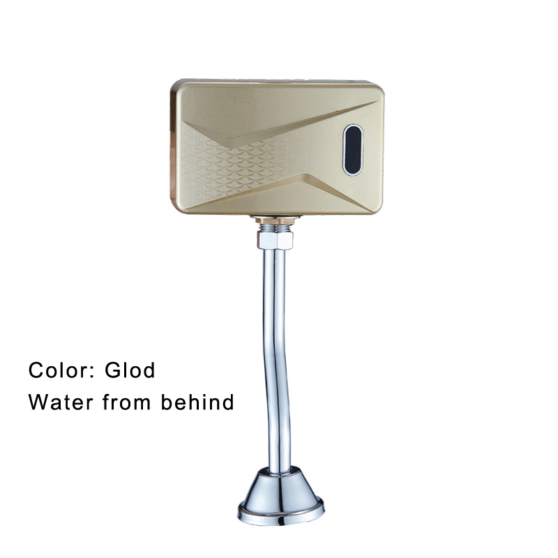 Guldbadeværelsesføler berøringsfri urinal skylning auto sensor urinal skylleventil toilet udsatte vægmonterede automatiske dc skylleventiler