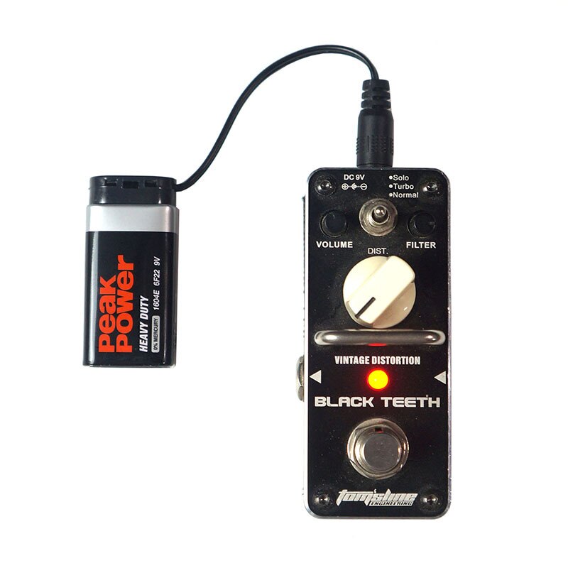 Portable Outdoor 9V Battery Clip Connector Converter Center Negative Power Supply Daisy Chain Cable for Guitar Effects Pedal