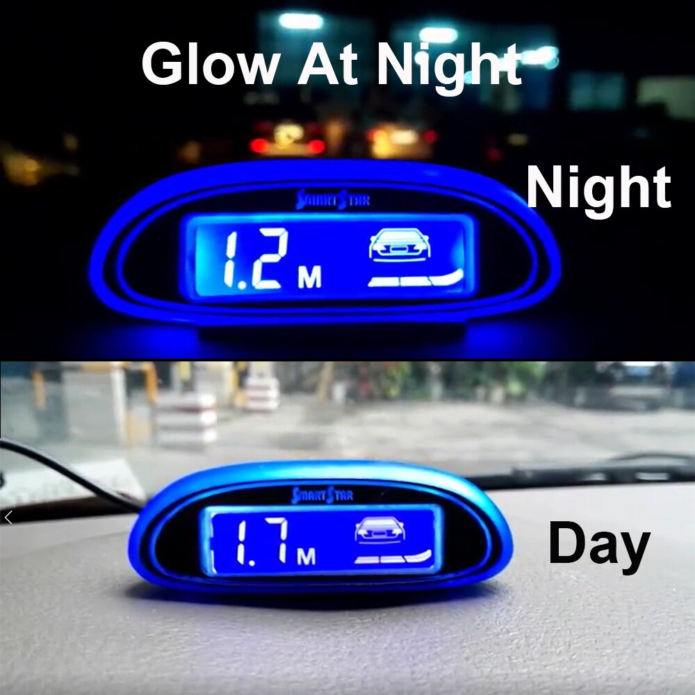 Auto Parktronic Parking Sensor 8 Led Display Monitor Voice Alarm Motion Backlight Auto Radar Detector Front Parkeersensoren