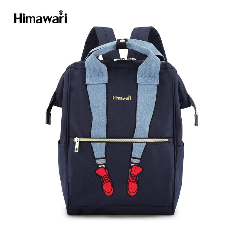 Sac à dos mignon en forme de jambe pour femmes Style japonais femmes sac à dos multicolore mignon sacs d'école pour les filles femmes sac à dos: NavyBlue