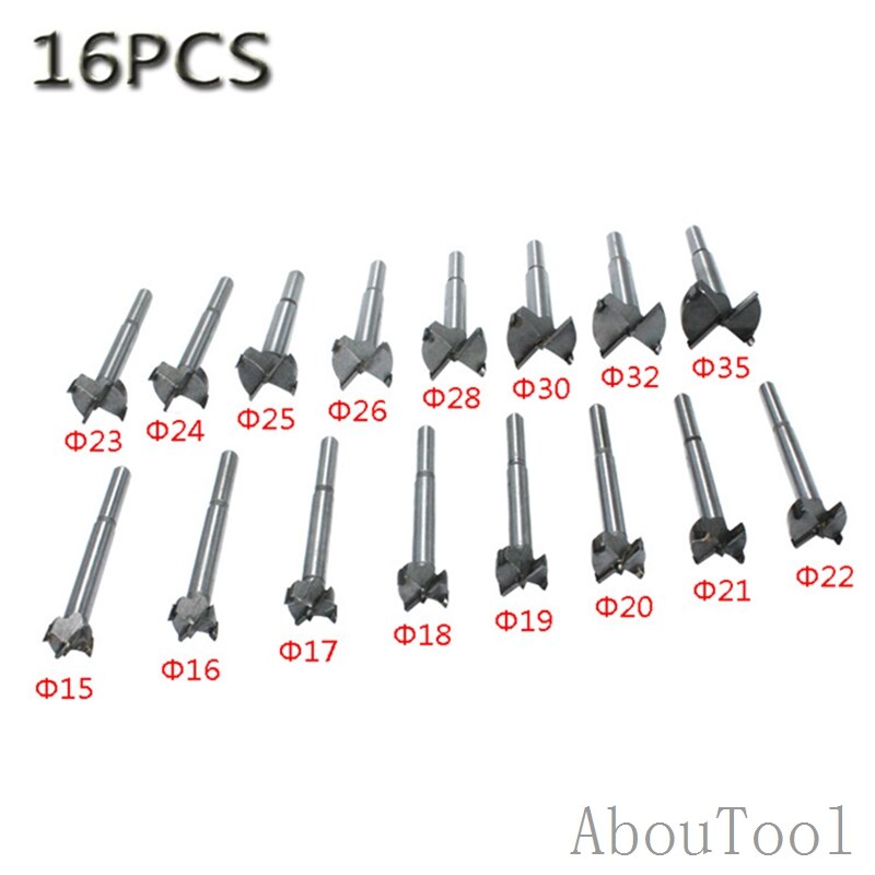 16PCS set Forstner tips Drill Bit Woodworking tool... – Grandado