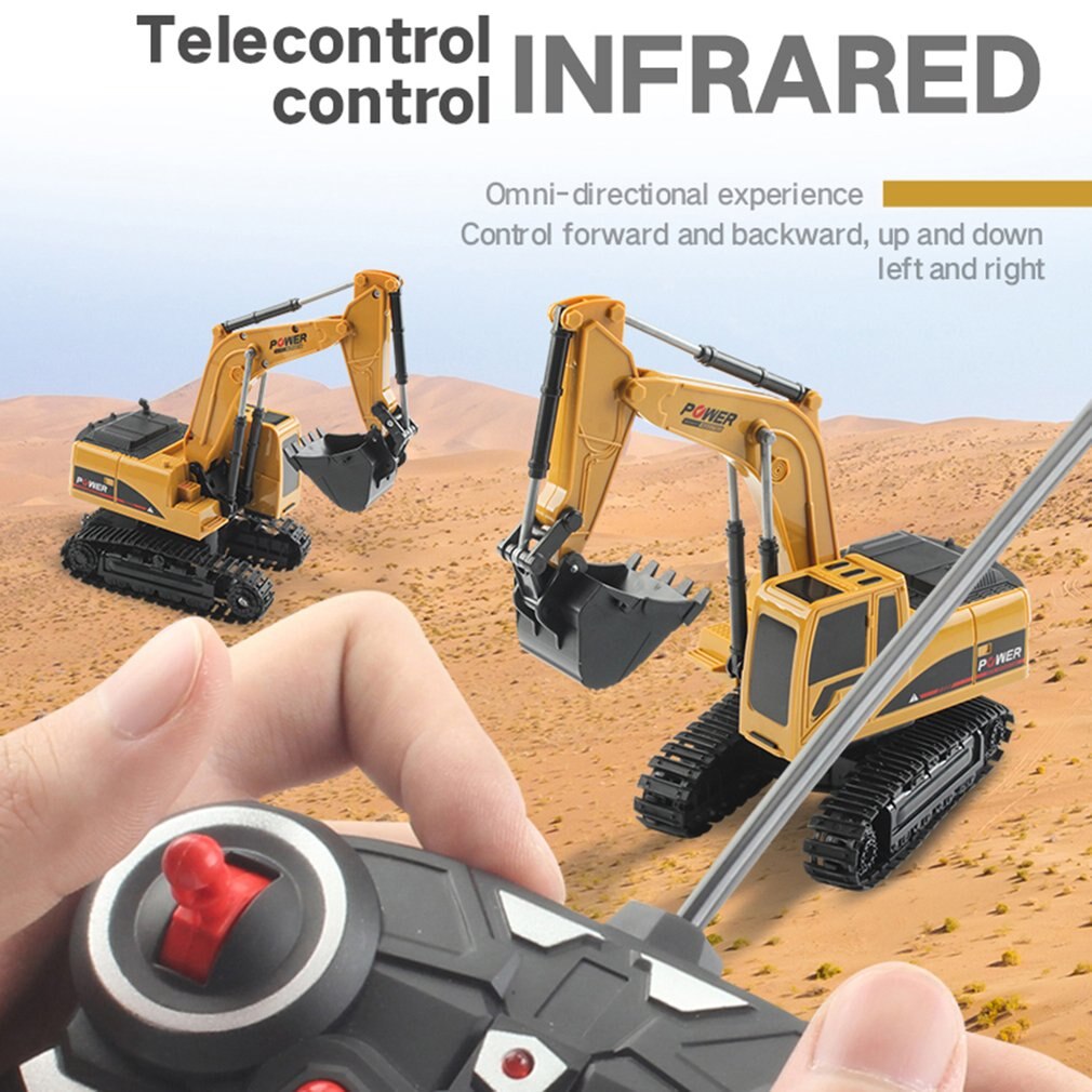 RC-kraan - Elektrisch-mechanische bouwwagen,Graafmachine en bulldozer